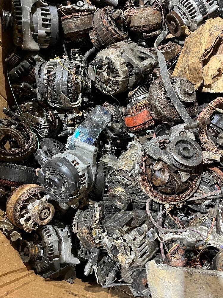 Alternators & motors at United Recycling Scrap Metals