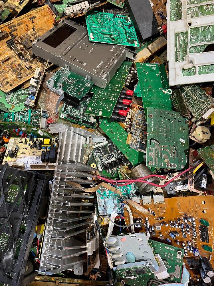 Circuit boards & e-scrap at United Recycling Scrap Metals