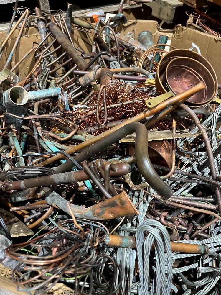 Copper pipe & fittings at United Recycling Scrap Metals