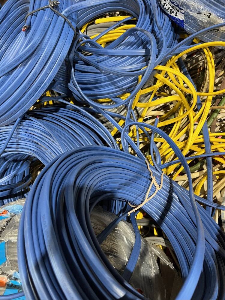 Communications wire at United Recycling Scrap Metals